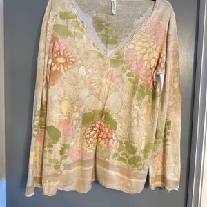 Match Women's Cardigan - Multicolor Floral Design